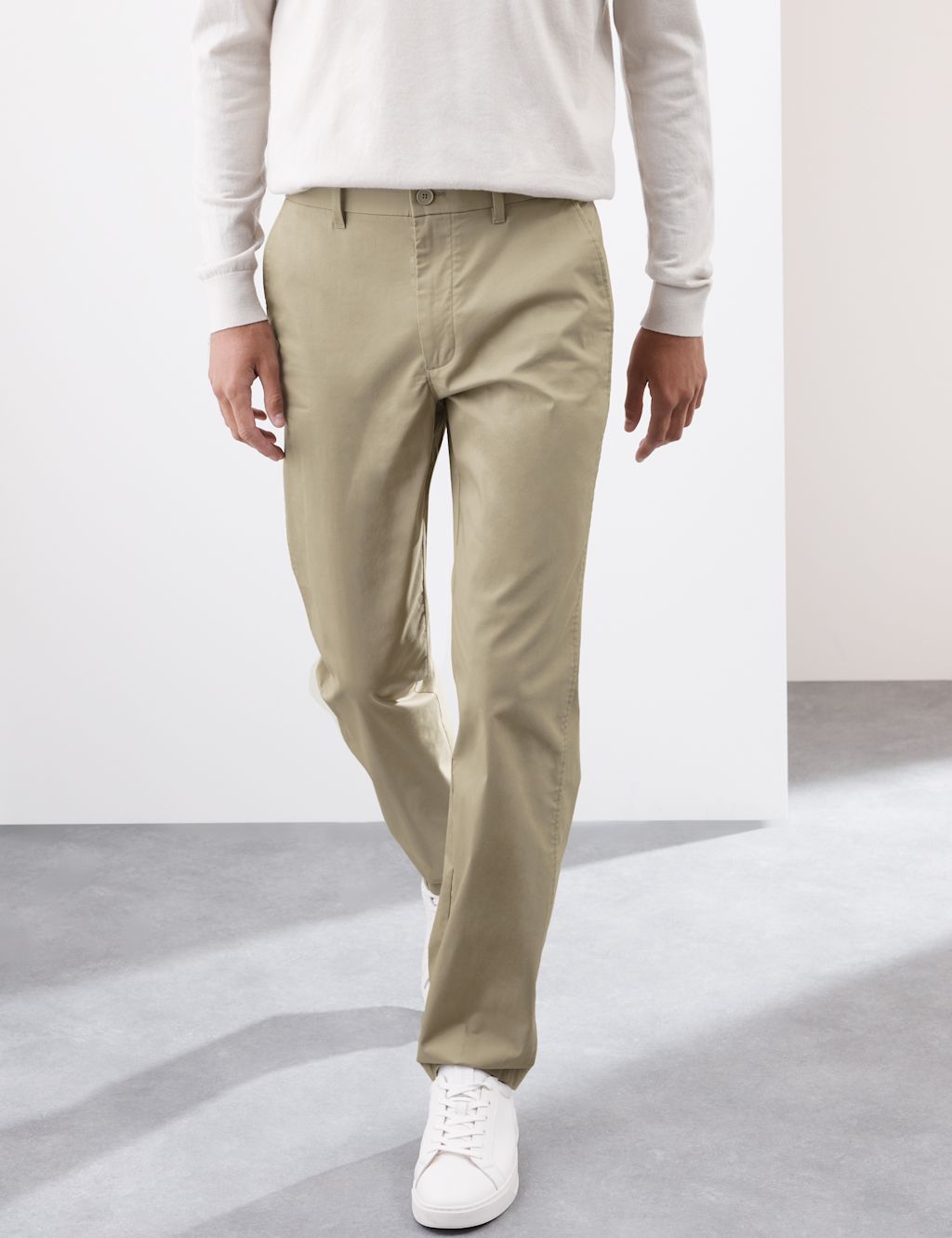Autograph Regular Fit Super Lightweight Chinos - 3231 - Sand, Sand