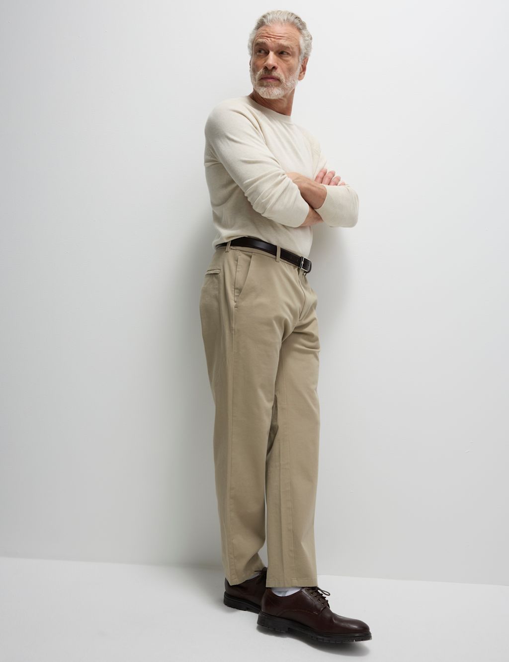 M&S The Ultimate Regular Fit Chinos - 4429 - Sand, Sand