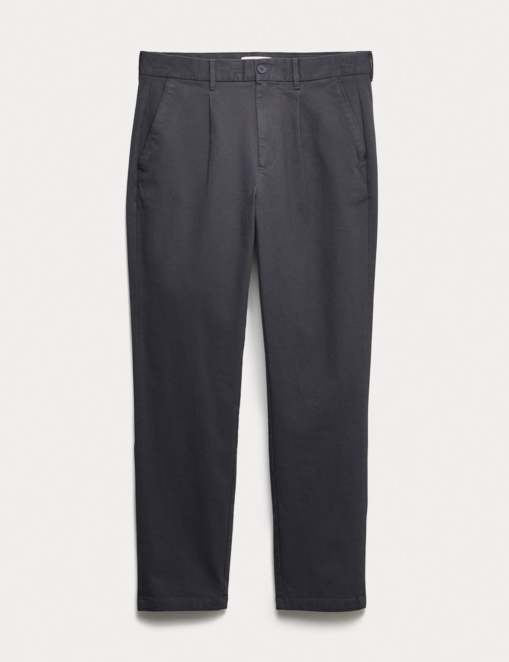 Autograph Regular Fit Textured Dobby Pleat Front Chinos - 3231 - Dark Pewter, Dark Pewter
