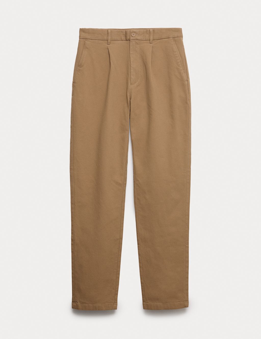 Autograph Regular Fit Textured Dobby Pleat Front Chinos - 3229 - Spice, Spice