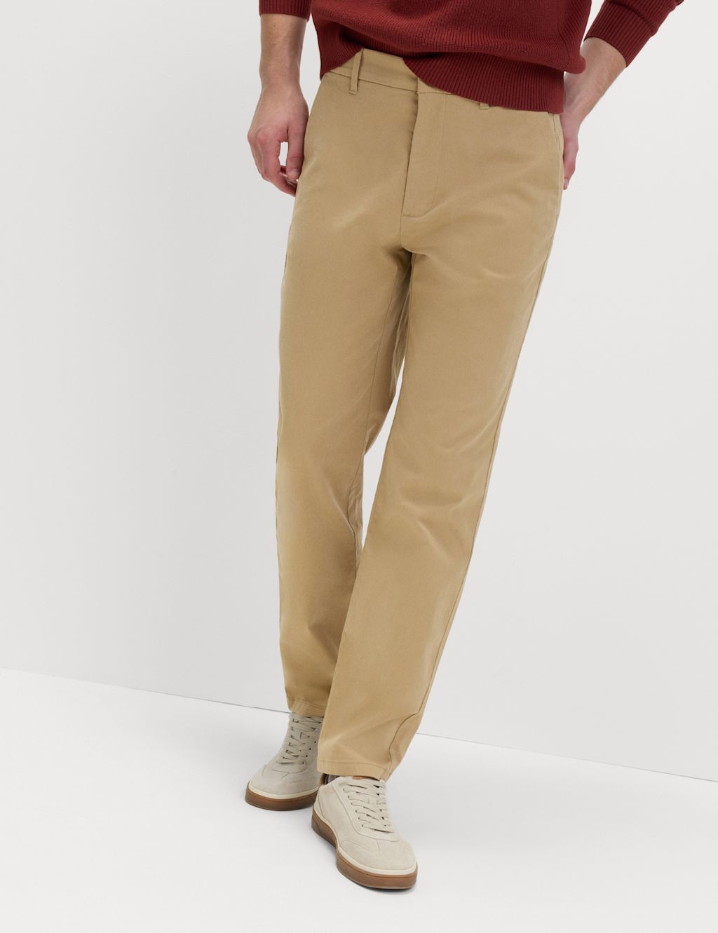 M&S 2 Pack Regular Fit Stretch Chinos - 4433 - Sand, Sand