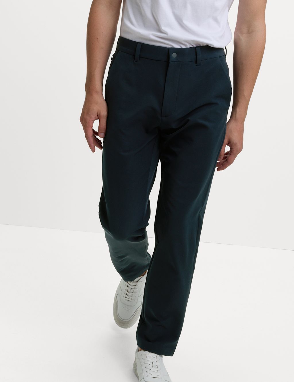 M&S Regular Fit Thermal Technical Chinos - 4033 - Navy, Navy