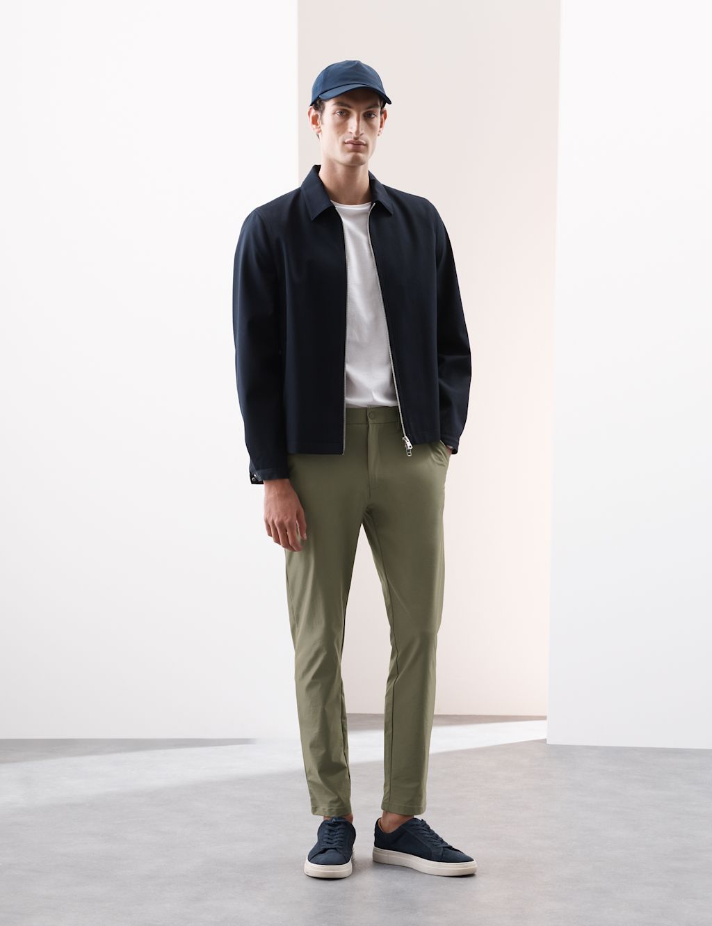 Autograph Slim Fit Technical Performance Chinos - 34 - Onyx, Onyx