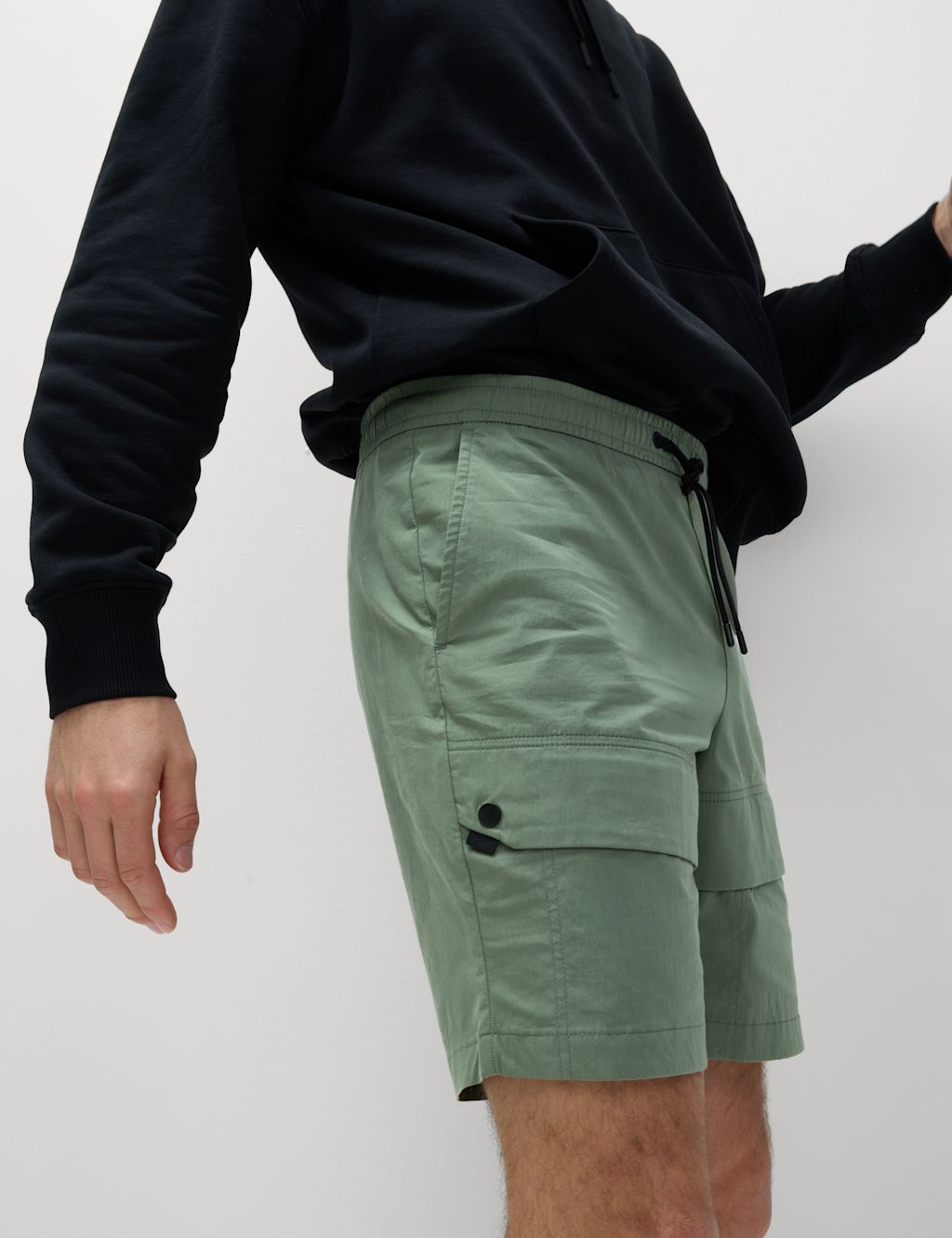 M&S Lightweight Stretch Cargo Shorts with Stormwear™ - XXLMID - Moss Green, Moss Green