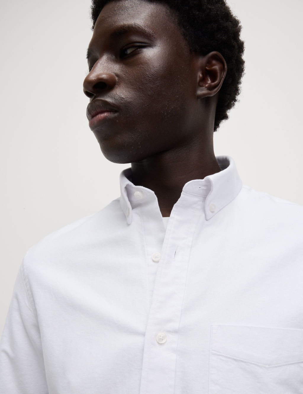 M&S The Ultimate Pure Cotton Oxford Shirt - LREG - White, White