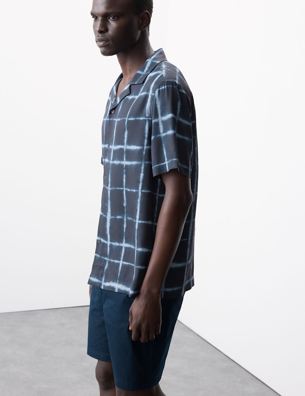 Autograph Check Shirt - LREG - Navy Mix, Navy Mix