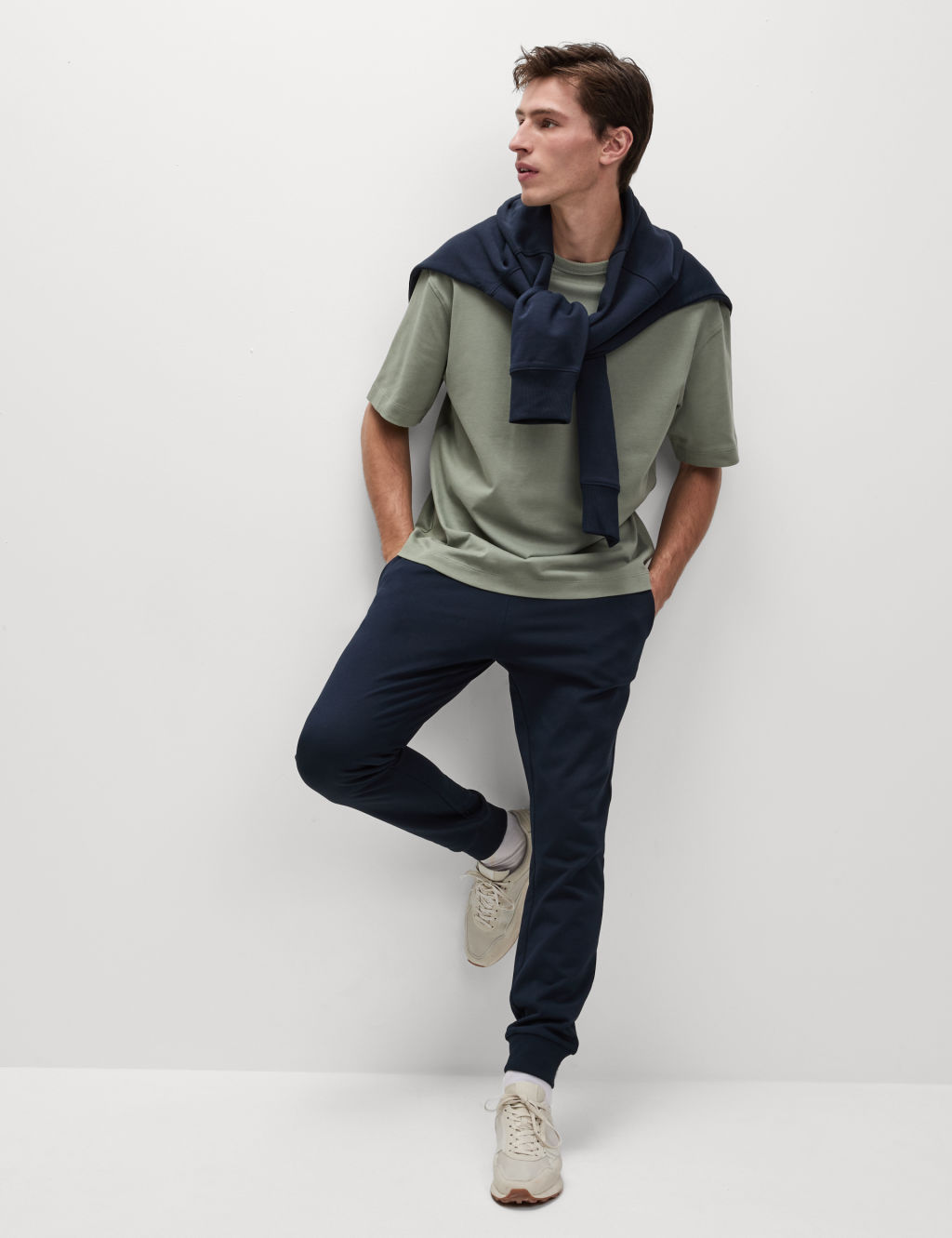 M&S Cuffed Joggers - XXLREG - Navy, Navy