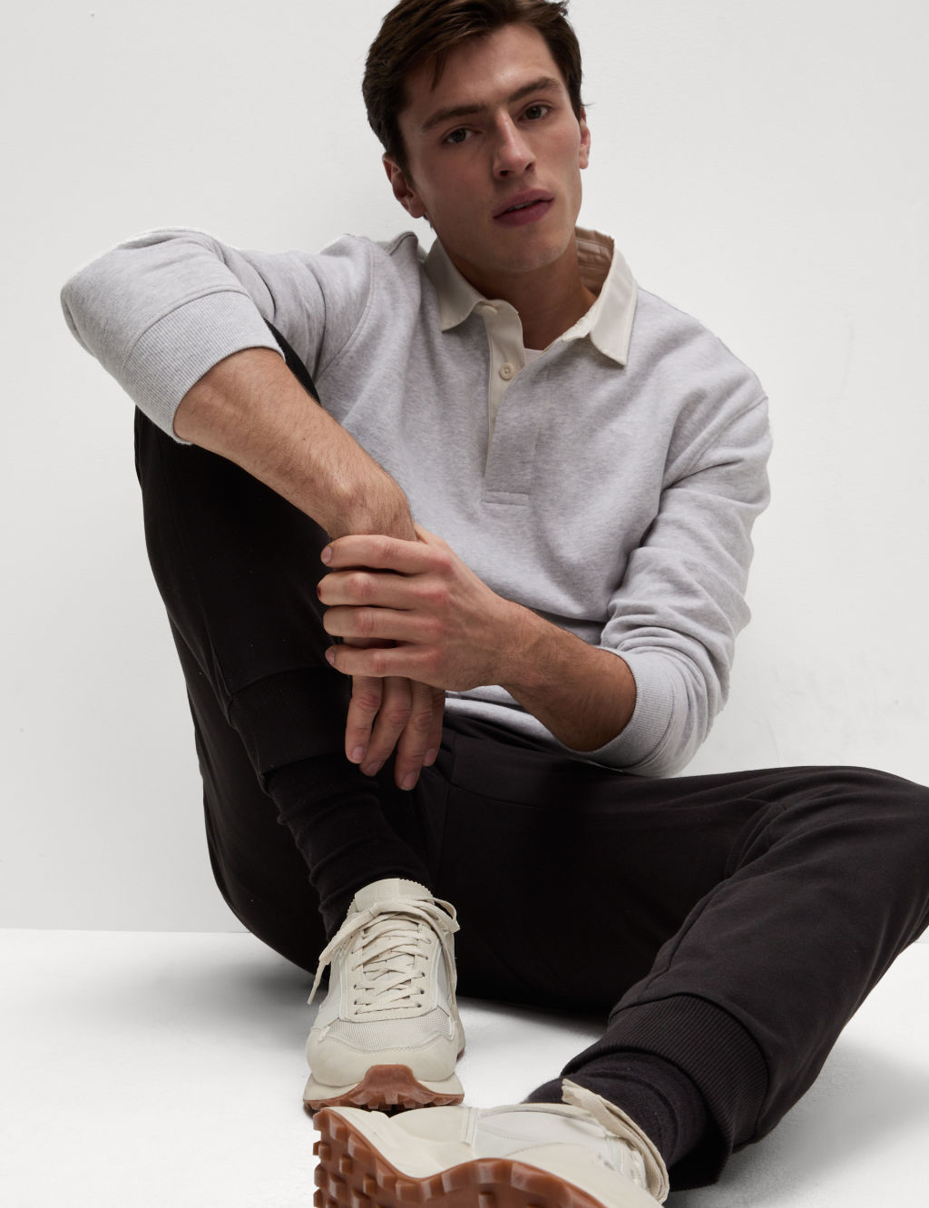 M&S Cuffed Joggers - XXXLREG - Black, Black