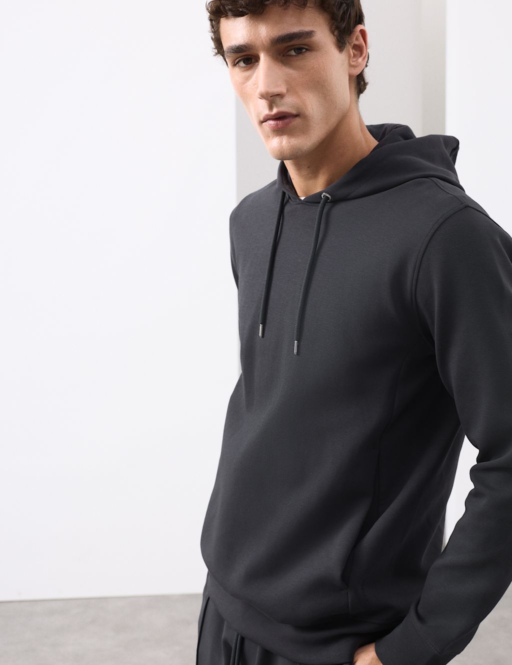 Autograph Cotton Rich Hoodie - XXLREG - Granite, Granite
