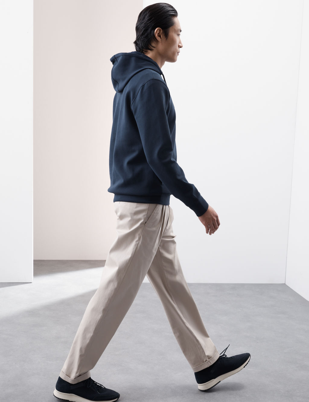 Autograph Cotton Rich Hoodie - XXLREG - Dark Navy, Dark Navy