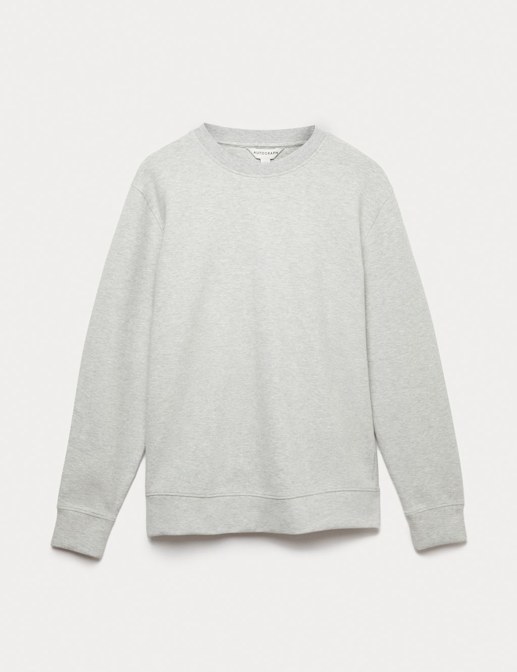 Autograph Cotton Rich Crew Neck Sweatshirt - XXXLREG - Grey Marl, Grey Marl