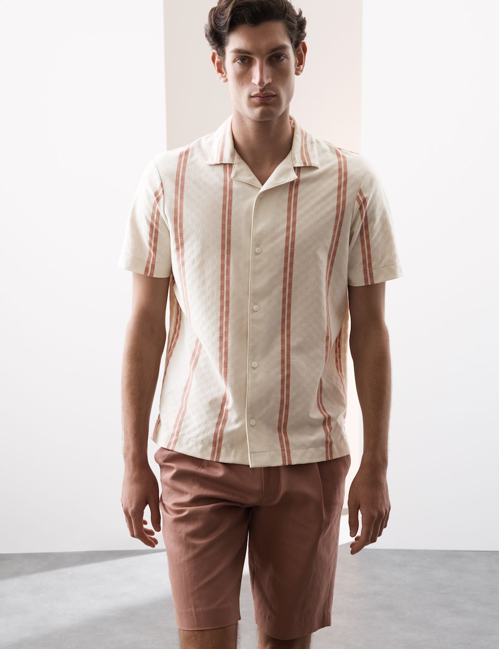 Autograph Cotton Rich Revere Polo Shirt - XLREG - Rich Amber, Rich Amber