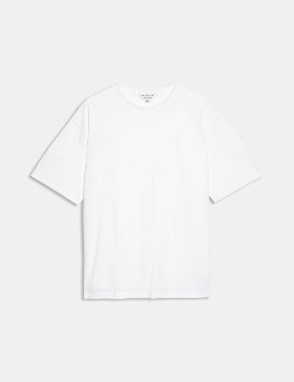 Autograph Pure Supima Cotton Oversized T-Shirt - XLREG - White, White