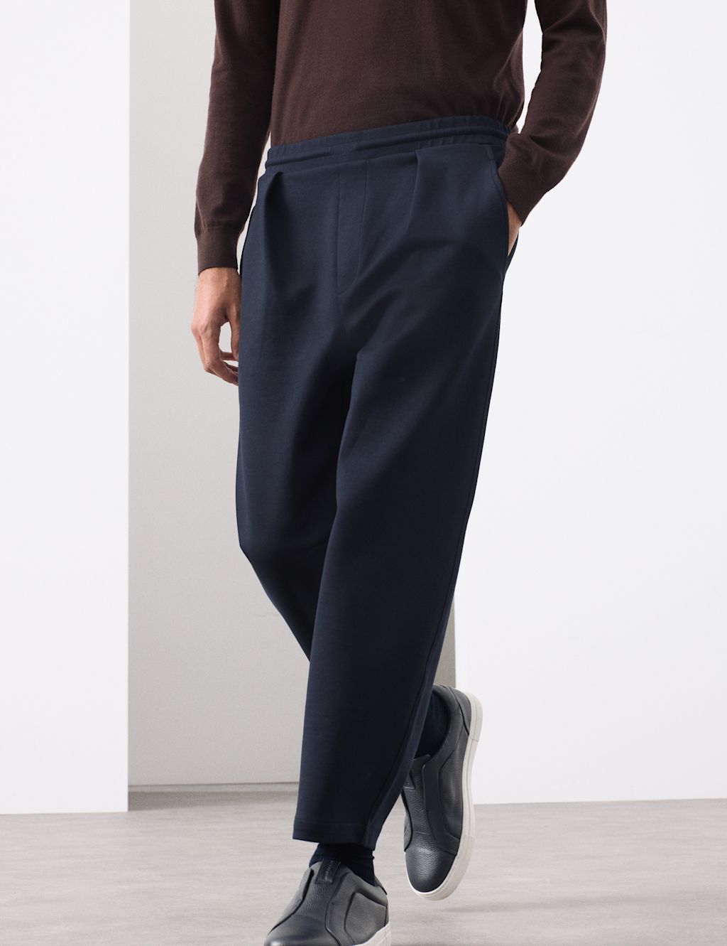 Autograph Cotton Rich Joggers - LREG - Dark Navy, Dark Navy
