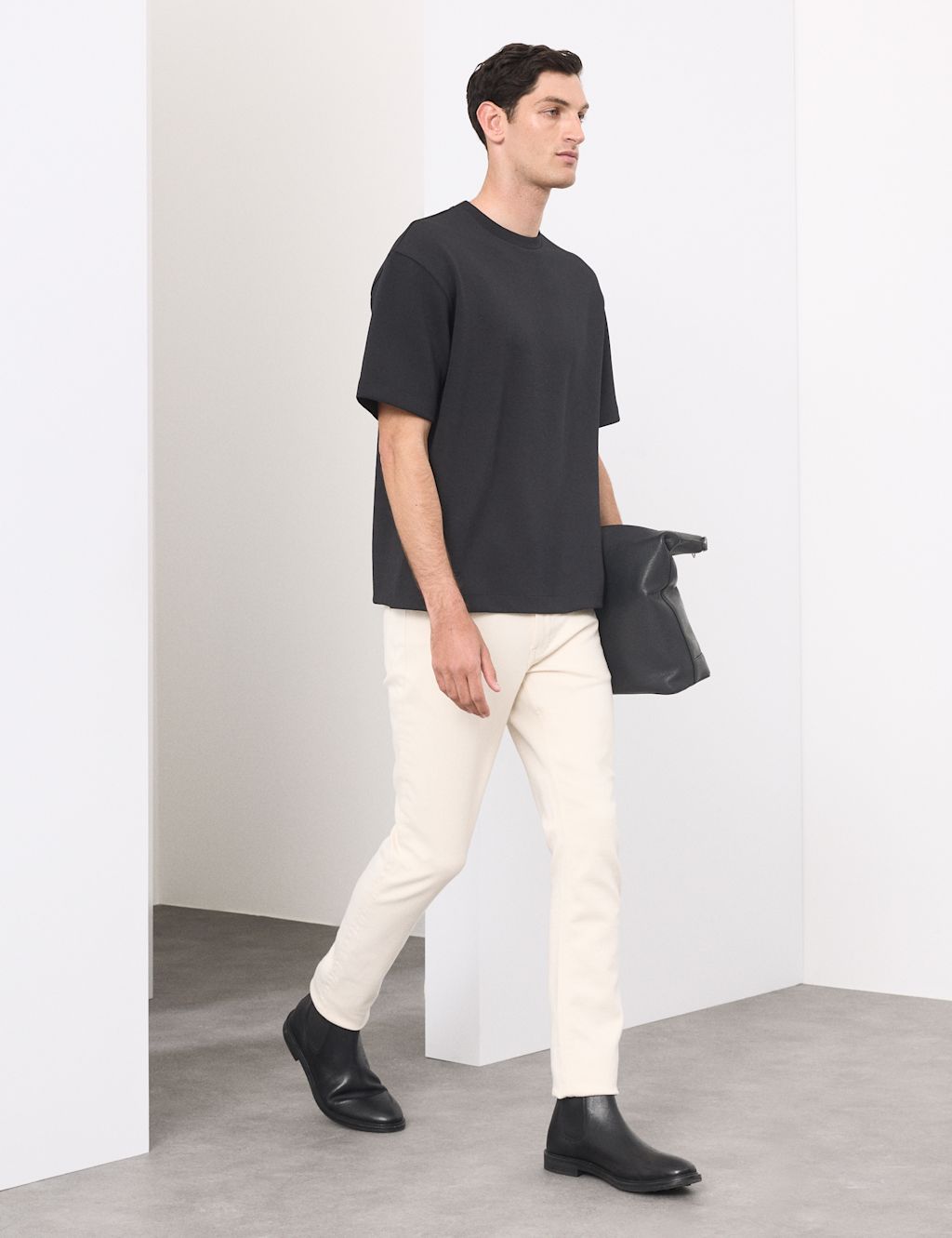 Autograph Oversized Scuba T-Shirt - LREG - Black, Black