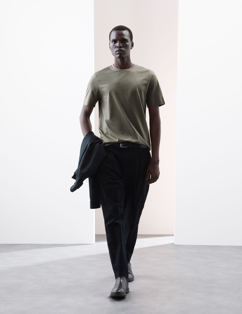 Autograph Pure Supima Cotton Crew Neck T-shirt - XLREG - Smokey Green, Smokey Green