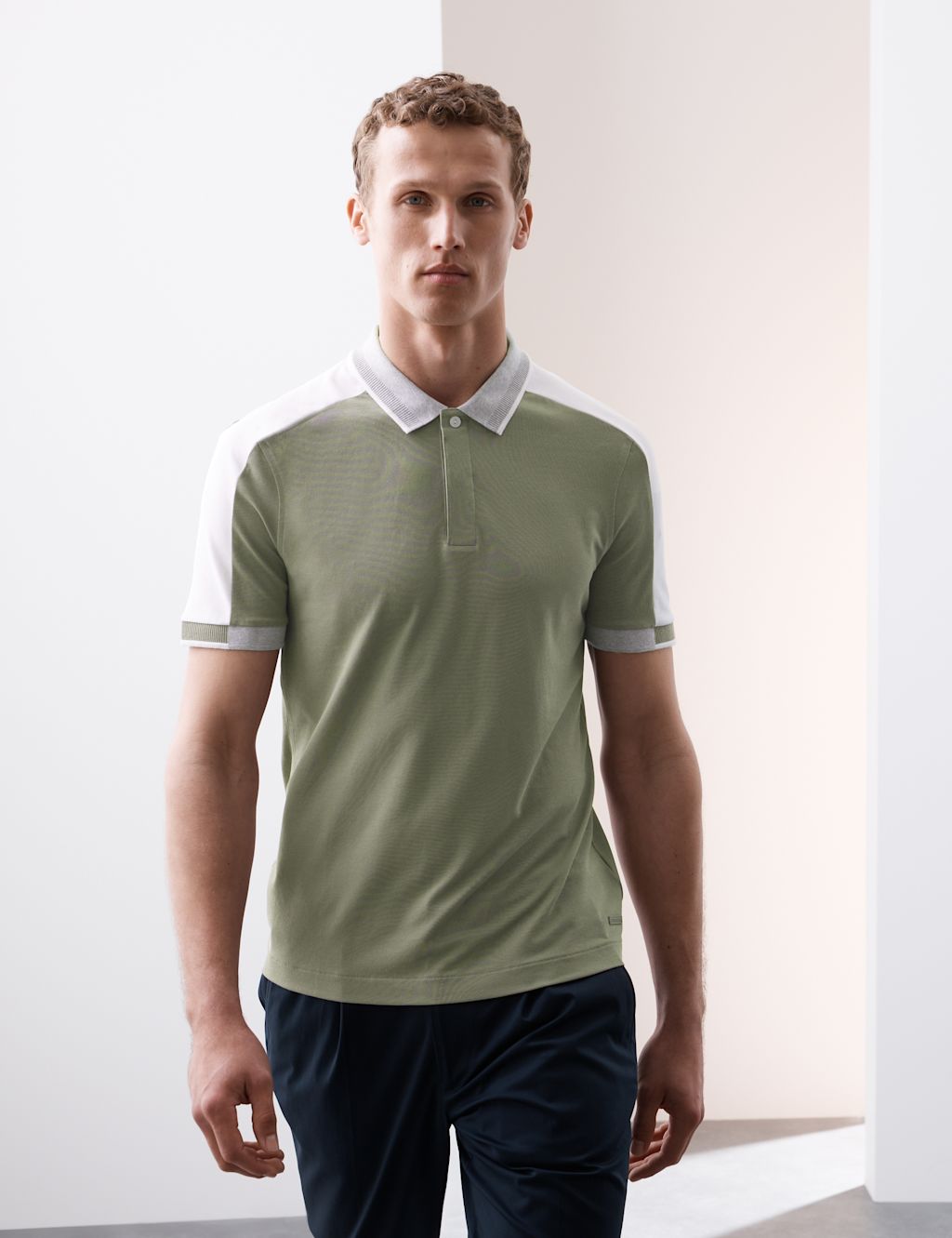 Autograph Cotton Blend Micro Pique Polo Shirt - LREG - Onyx, Onyx