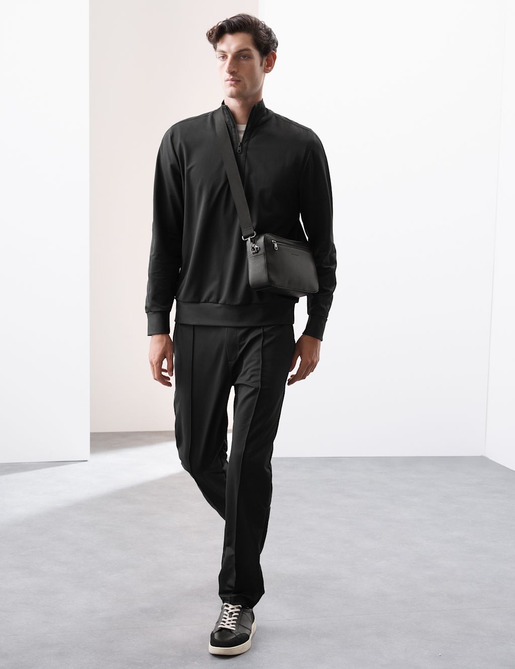 Autograph Performance Technical Half Zip Sweatshirt - SREG - Black, Black