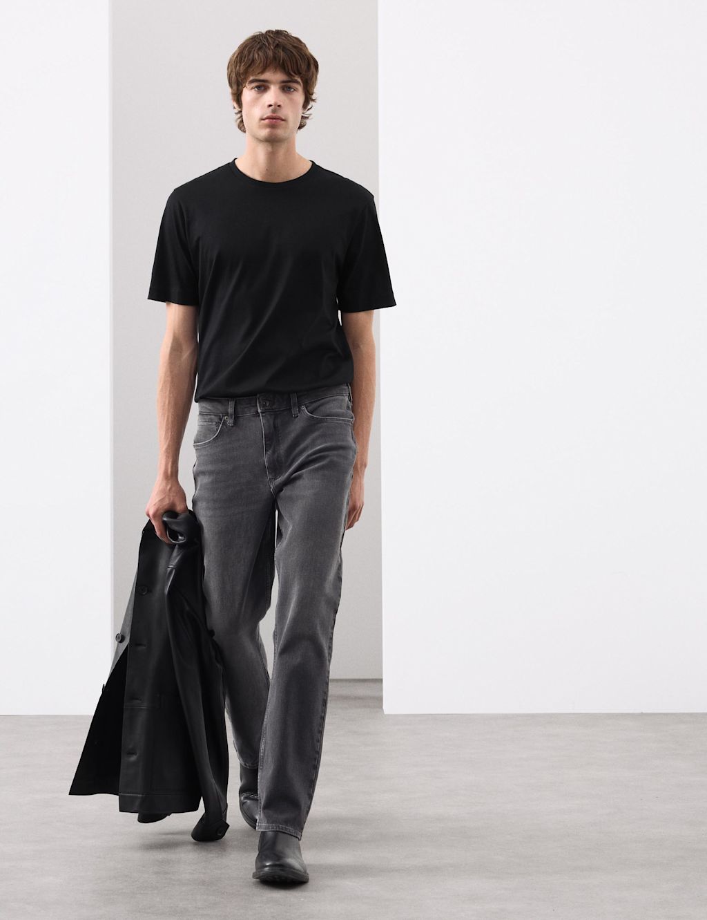 Autograph 3 Pack Pure Supima Cotton T-Shirts - LREG - Dark Olive Mix, Dark Olive Mix