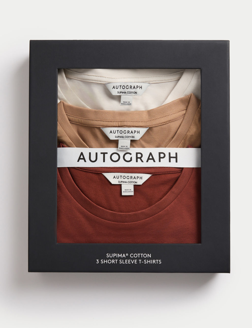 Autograph 3pk Pure Supima Cotton T-Shirts - MREG - Maple, Maple