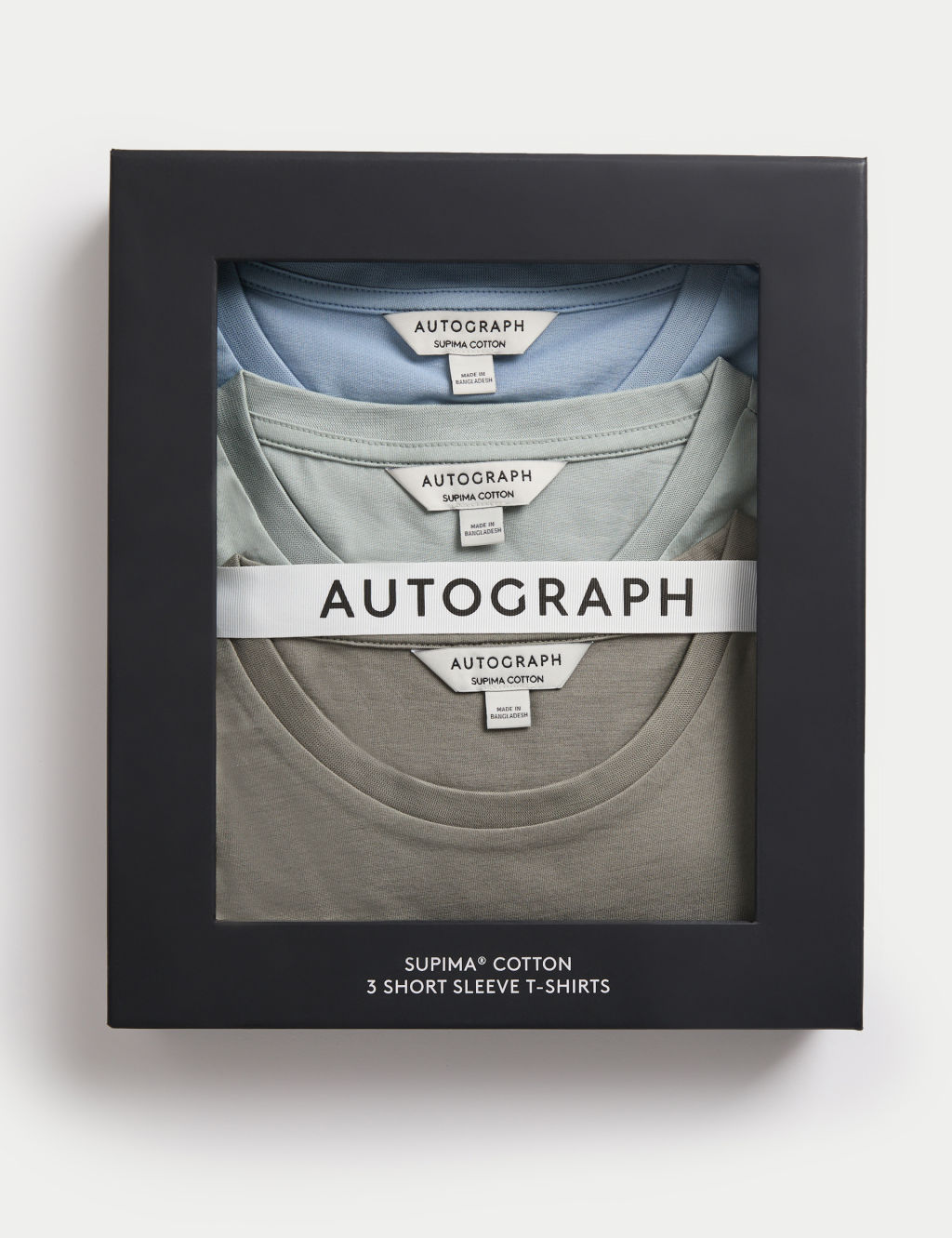 Autograph 3pk Pure Supima Cotton T-Shirts - MREG - Smokey Green, Smokey Green