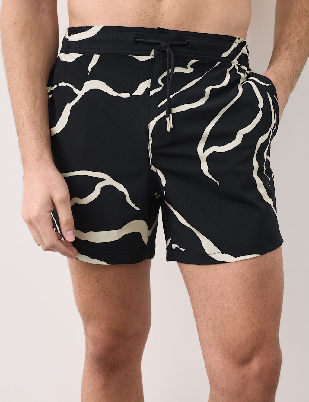 Autograph Quick Dry Floral Swim Shorts - 2XL - Dark Navy, Dark Navy