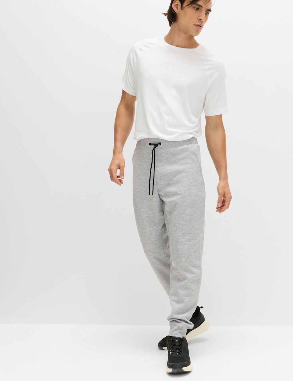 Goodmove Performance Jersey Joggers - 2XL - Grey, Grey