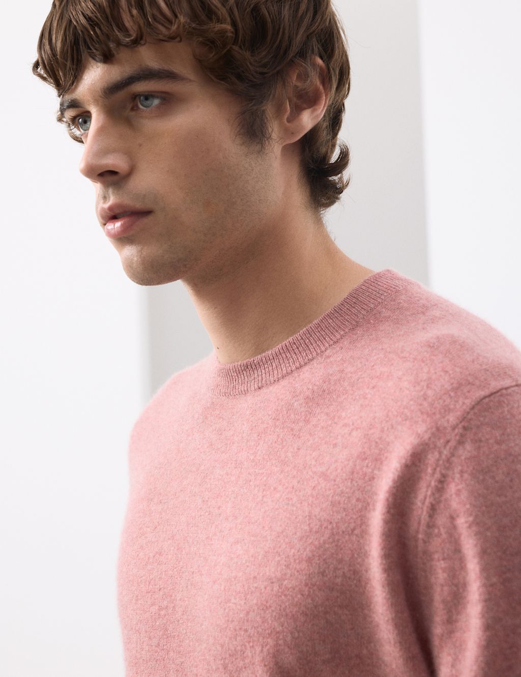Autograph Pure Cashmere Crew Neck Jumper - XXLREG - Antique Rose, Antique Rose