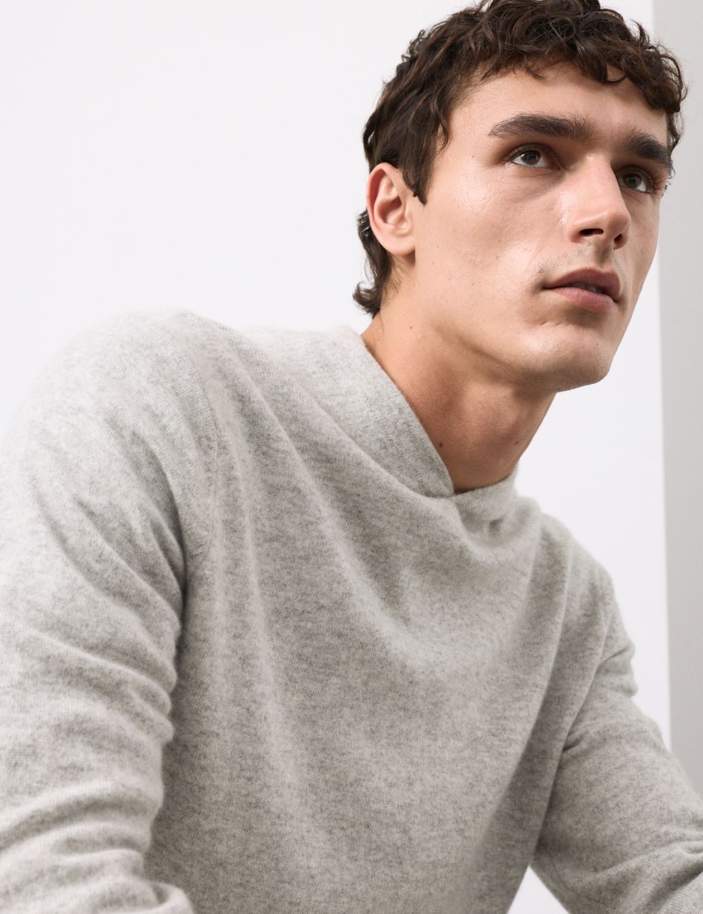 Autograph Pure Cashmere Knitted Hoodie - XLREG - Grey, Grey