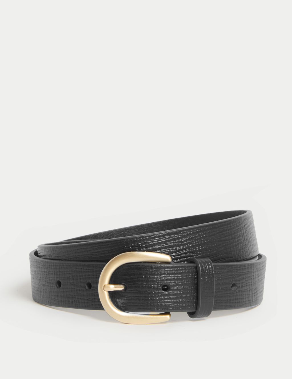 JAEGER  Leather Belt - 42-44 - Black, Black