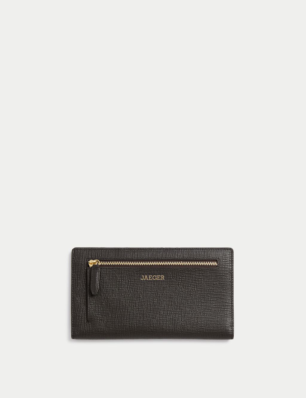 JAEGER  Leather Bi-fold Wallet - Chocolate, Chocolate
