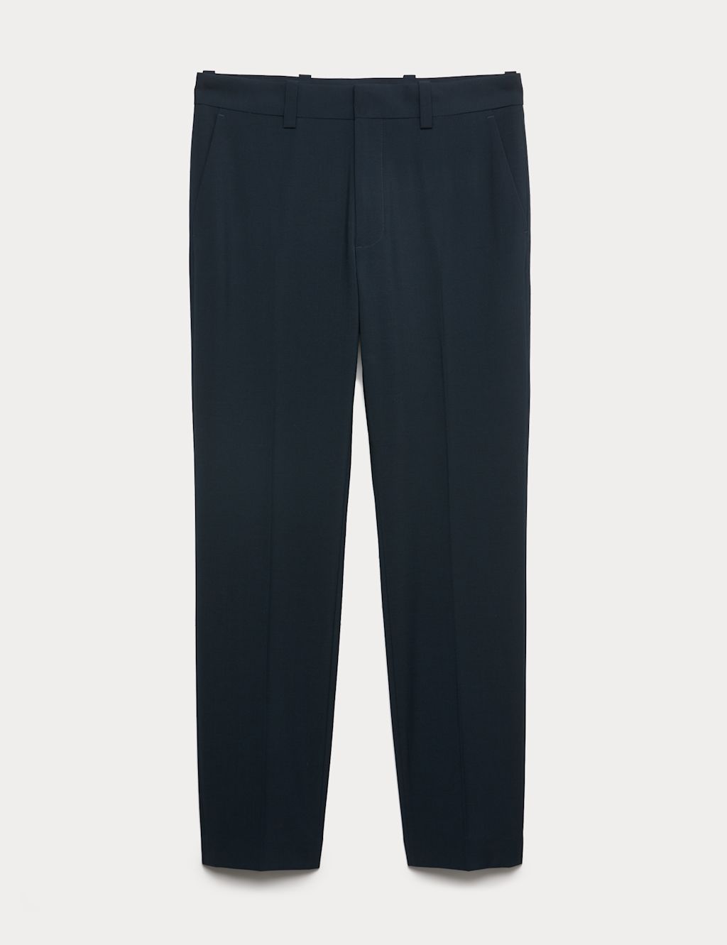 Autograph Slim Fit Wool Blend Performance Trousers - 30SHT - Dark Navy, Dark Navy