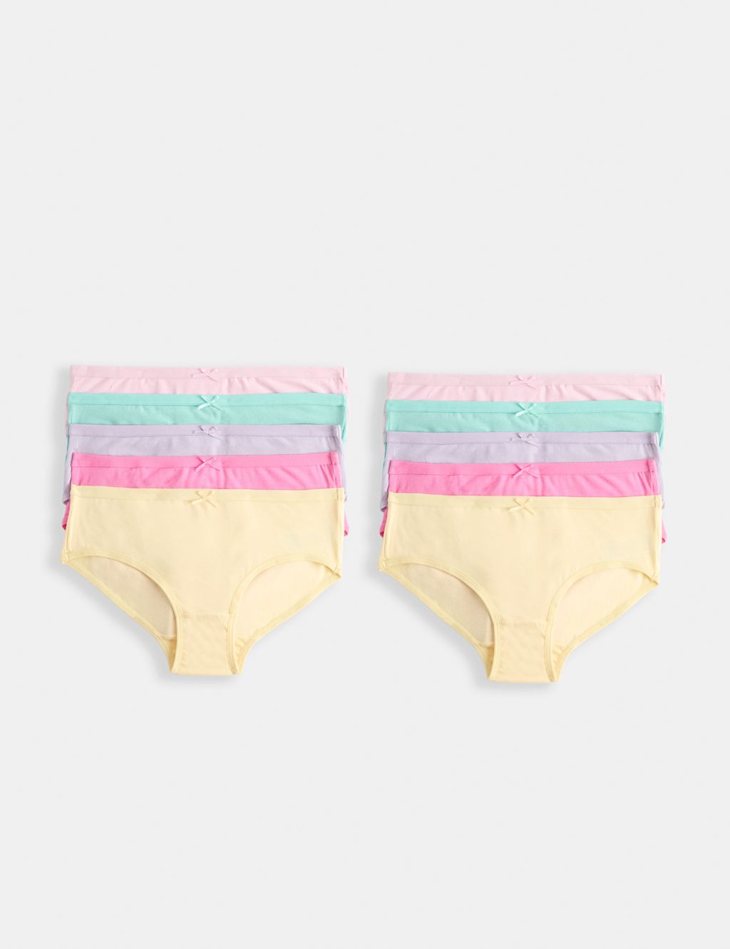 M&S 10 Pack Cotton with Stretch Knickers (2-14 Yrs) - 11-12 Years - Multi, Multi