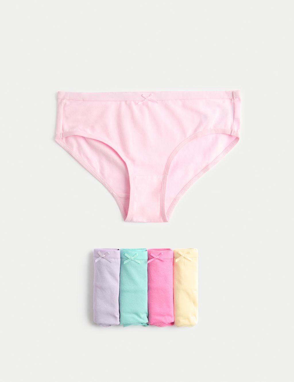M&S 5pk Cotton with Stretch Knickers (2-14 Yrs) - 11-12 - Multi, Multi