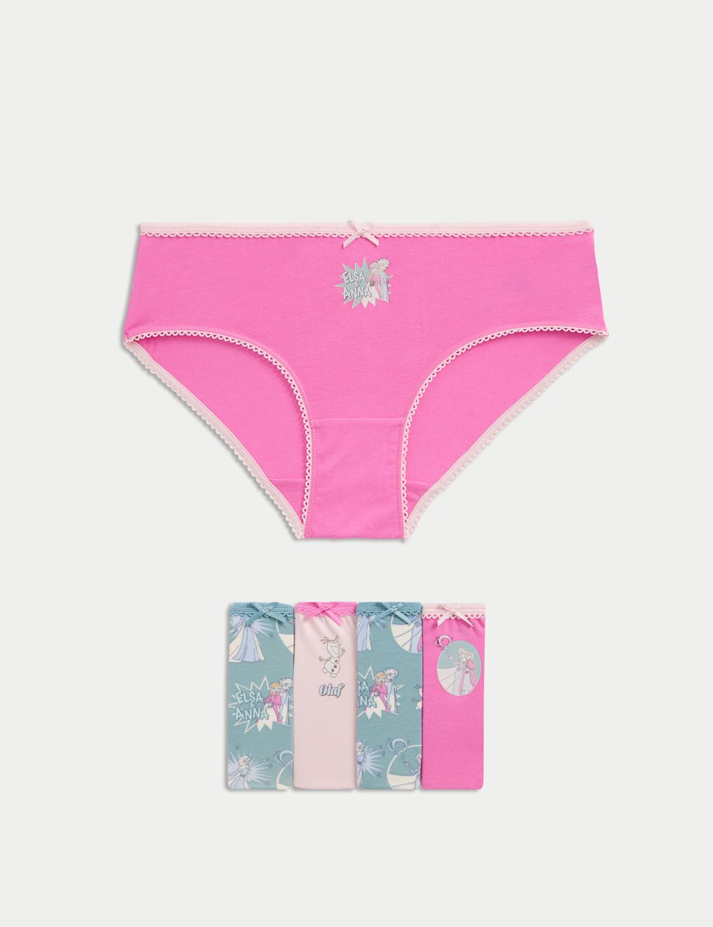 M&S 5pk Disney Frozen™ Knickers (2-8 Yrs) - 3-4 Y - Multi, Multi