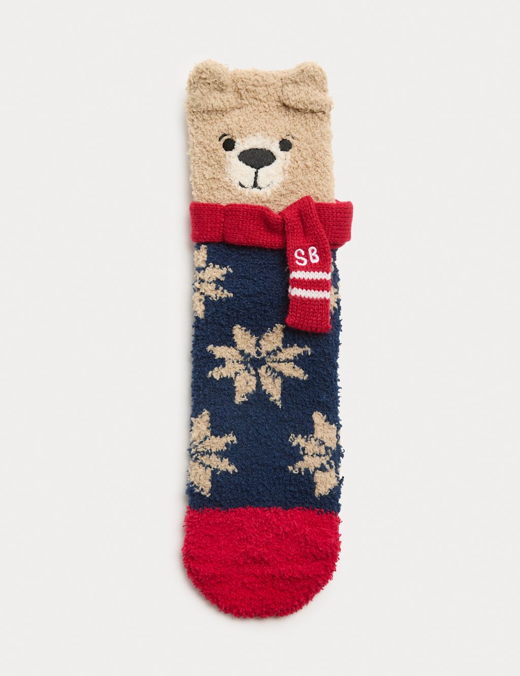 Spencer Bear™ Cosy Slipper Socks in Gift Box - 8-12 - Multi, Multi