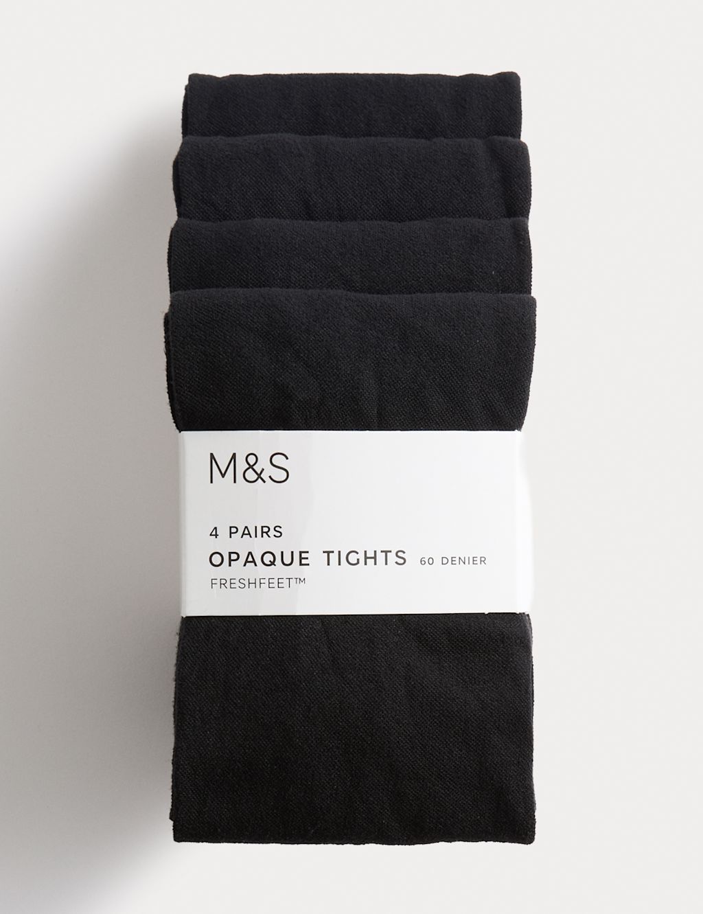 M&S 4pk 60 Denier School Tights (3-16 Yrs) - 9-10Y - Black, Black