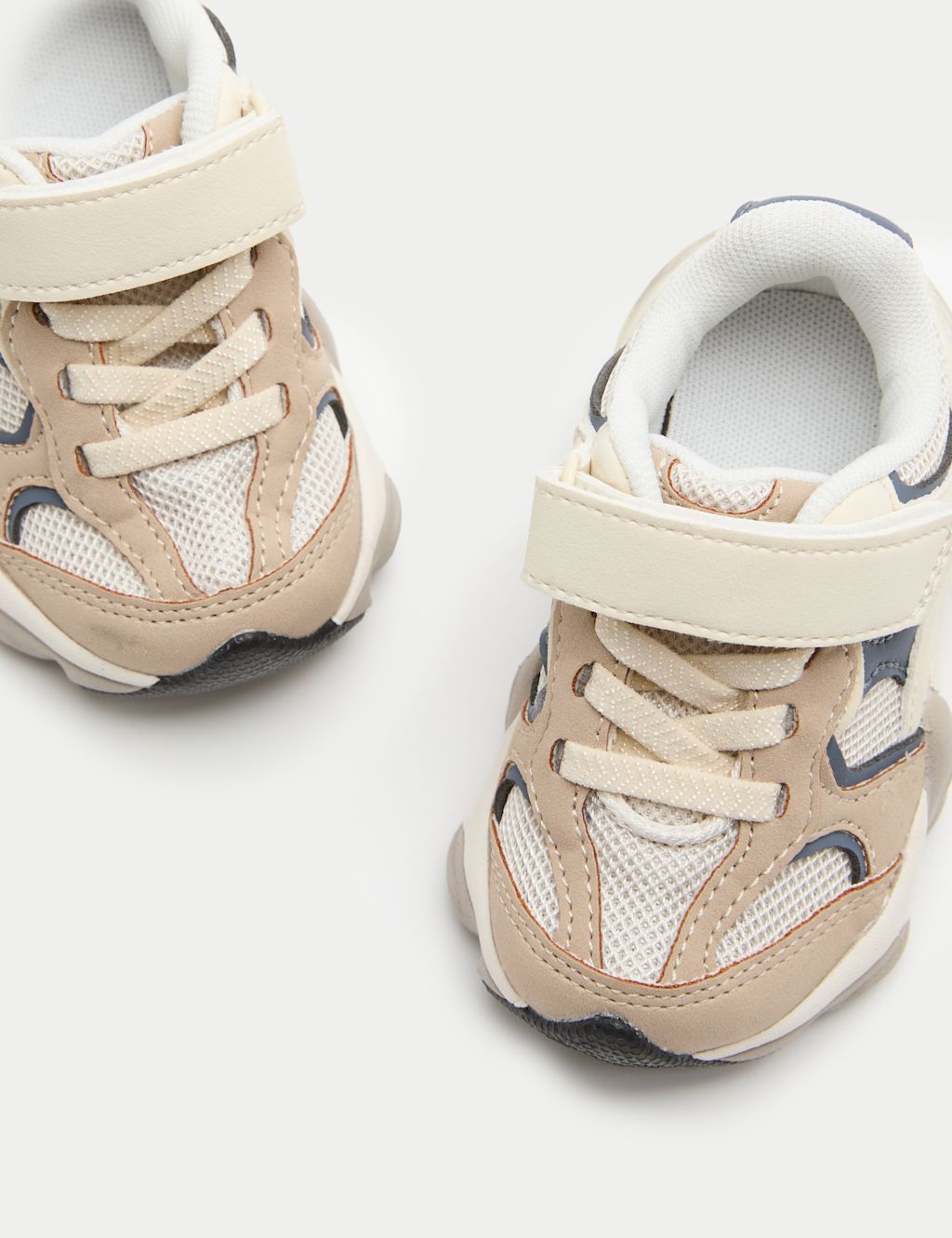 M&S Baby Chunky Riptape Trainers (3 Small - 4 Small) - 3 - Neutral, Neutral