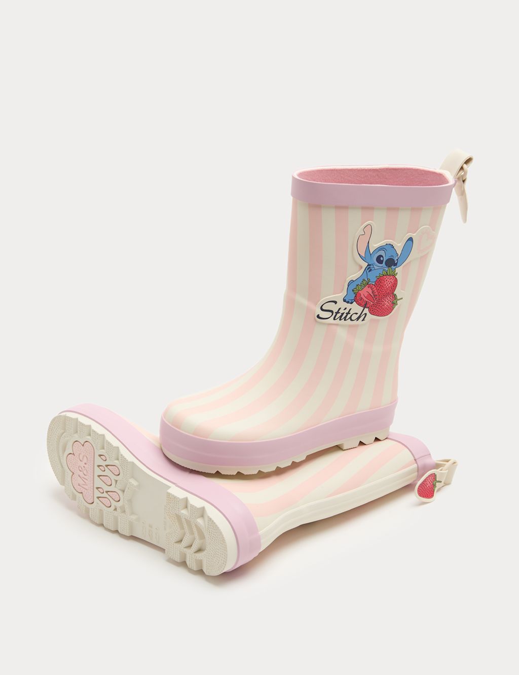 M&S Kids Lilo & Stitch&trade; Wellies (4 Small - 2 Large) - 8 - Pink Mix, Pink Mix