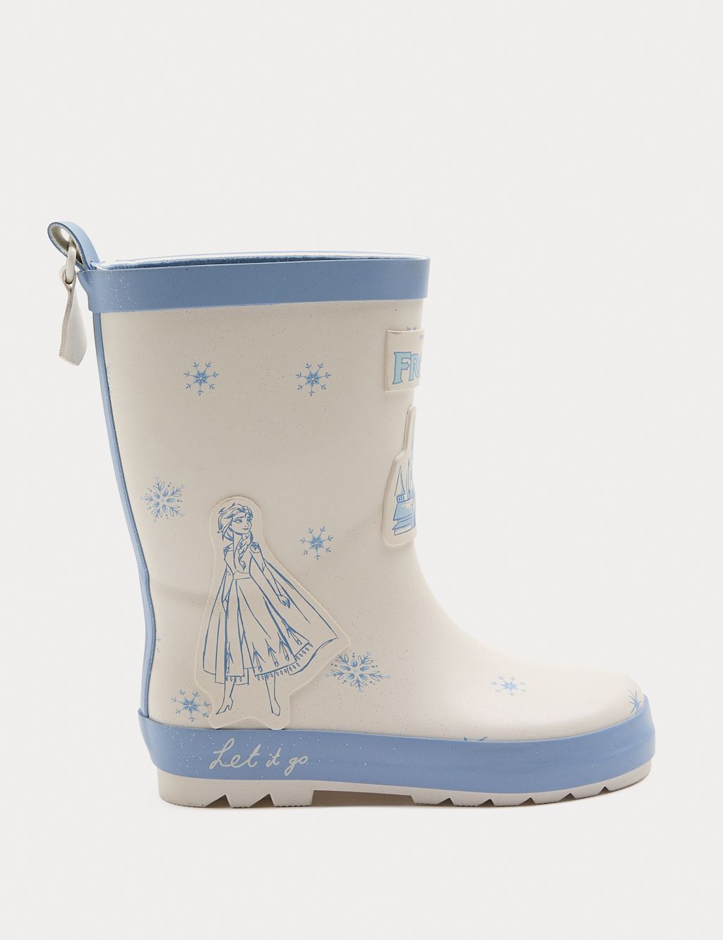 M&S Kids Disney Frozen&trade; Wellies (4 Small - 2 Large) - 1 - Blue Mix, Blue Mix
