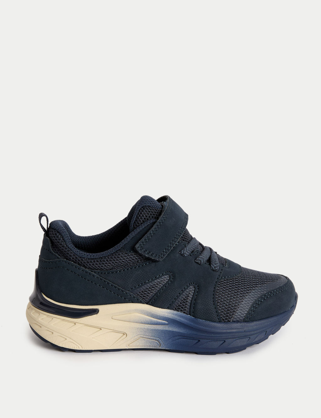 M&S Kids Freshfeet&trade; Riptape Trainers (4 Small - 2 Large) - 1 - Navy, Navy