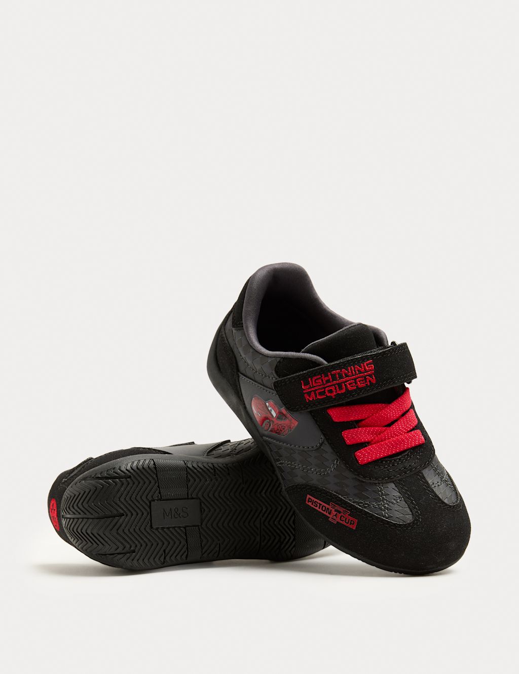M&S Kids Disney Cars&trade; Trainers (4 Small - 13 Small) - 10 - Black Mix, Black Mix