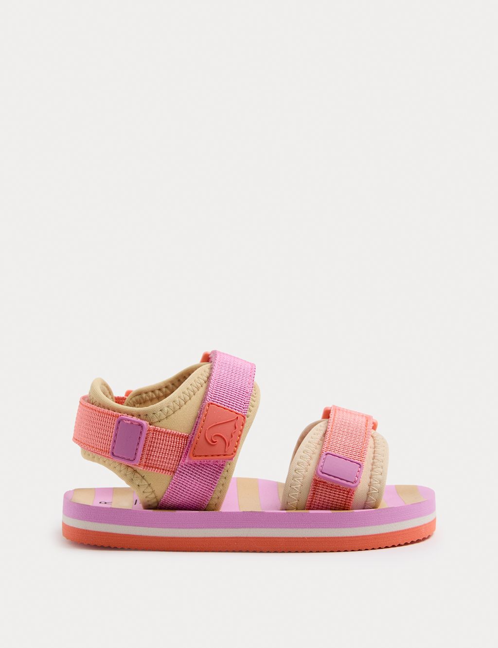 M&S Kids Foam Trekkers (4 Small - 2 Large) - 13 - Pink Mix, Pink Mix