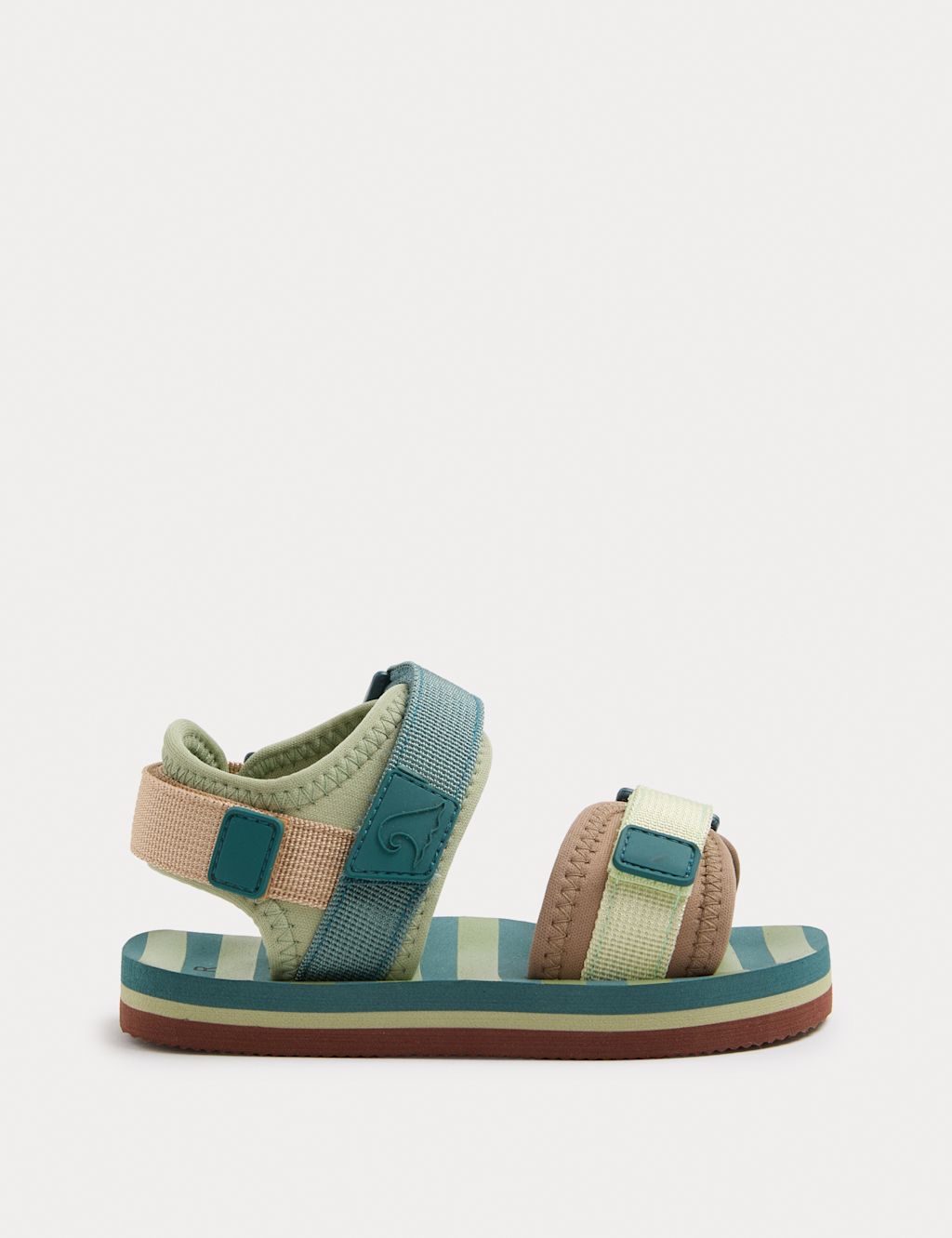 M&S Kids Foam Trekkers (4 Small - 2 Large) - 13 - Green Mix, Green Mix