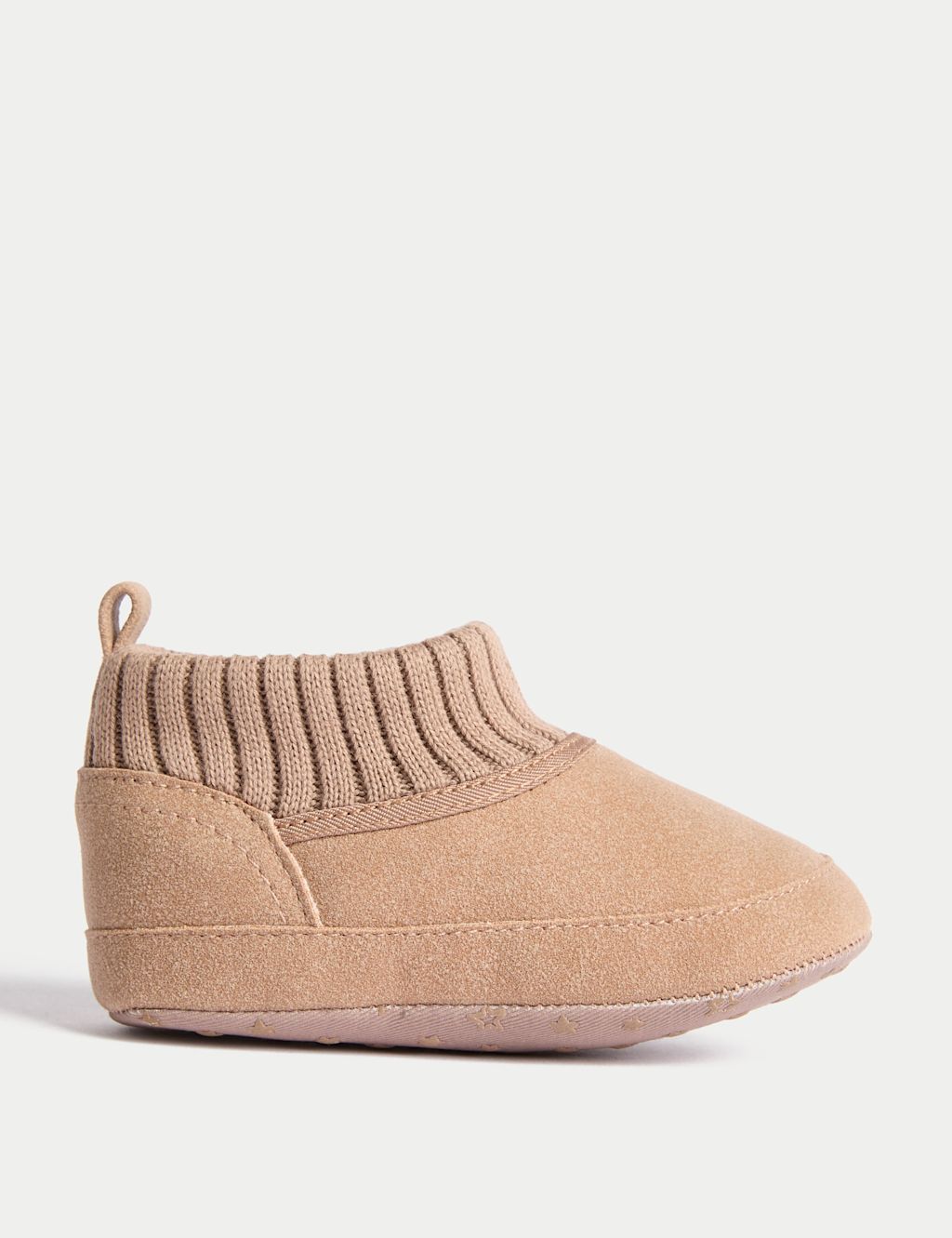M&S Baby Pram Shoes (0-18 Mths) - 0-3 Months - Tan, Tan