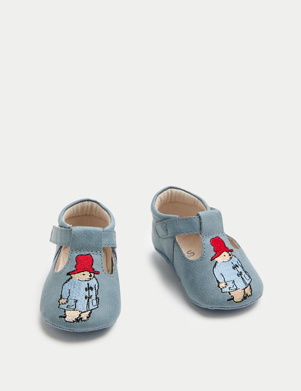 M&S Baby Paddington&trade; T Bar Pram Shoes (0-18 Mths) - 0-3 Months - Blue, Blue