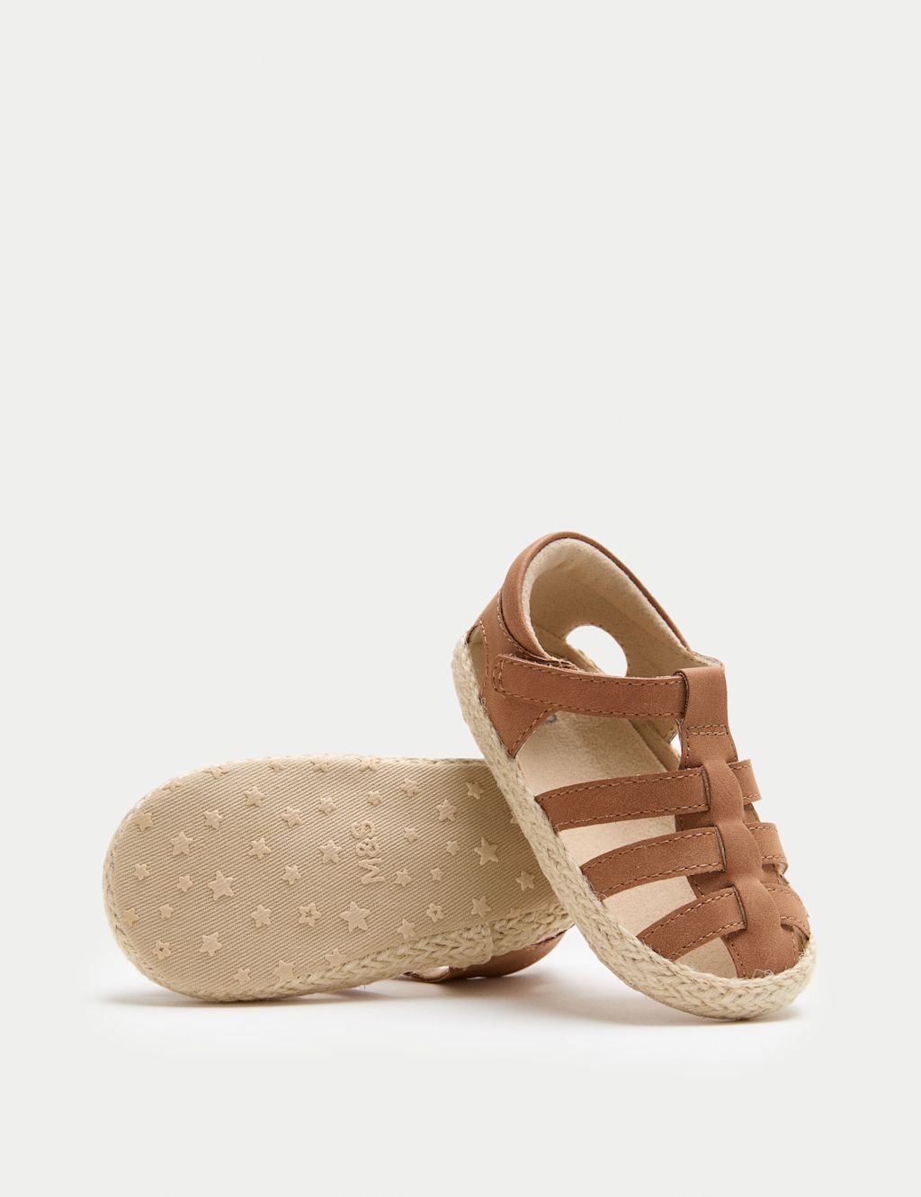 M&S Baby Fisherman Pram Sandals (0-18 Mths) - 3-6 Months - Tan, Tan