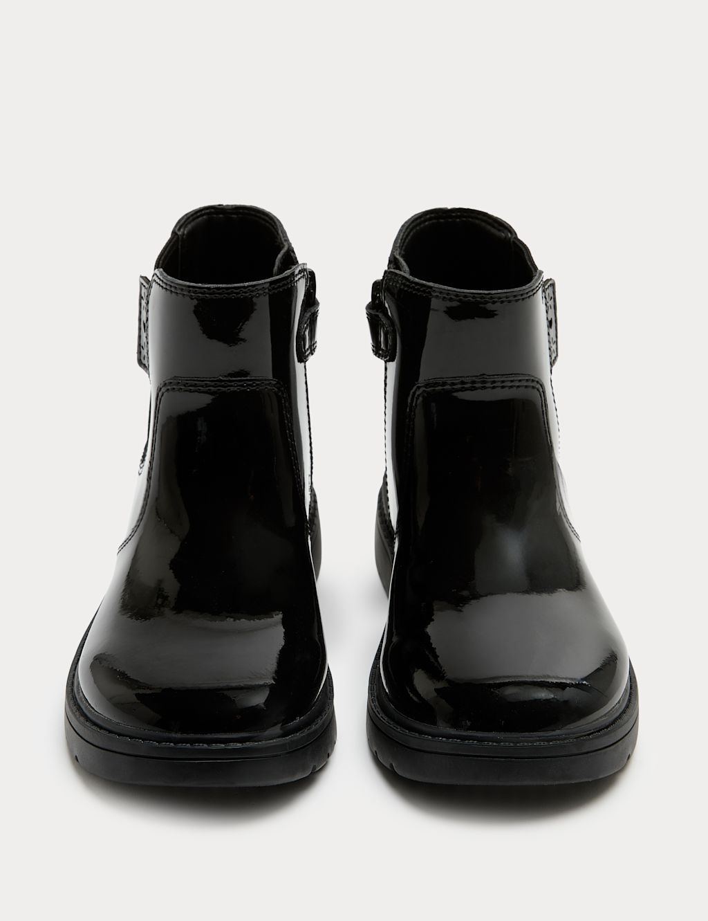 M&S Kids Leather Chelsea School Boots (8 Small-2 Large) - 13&frac12; - Black, Black