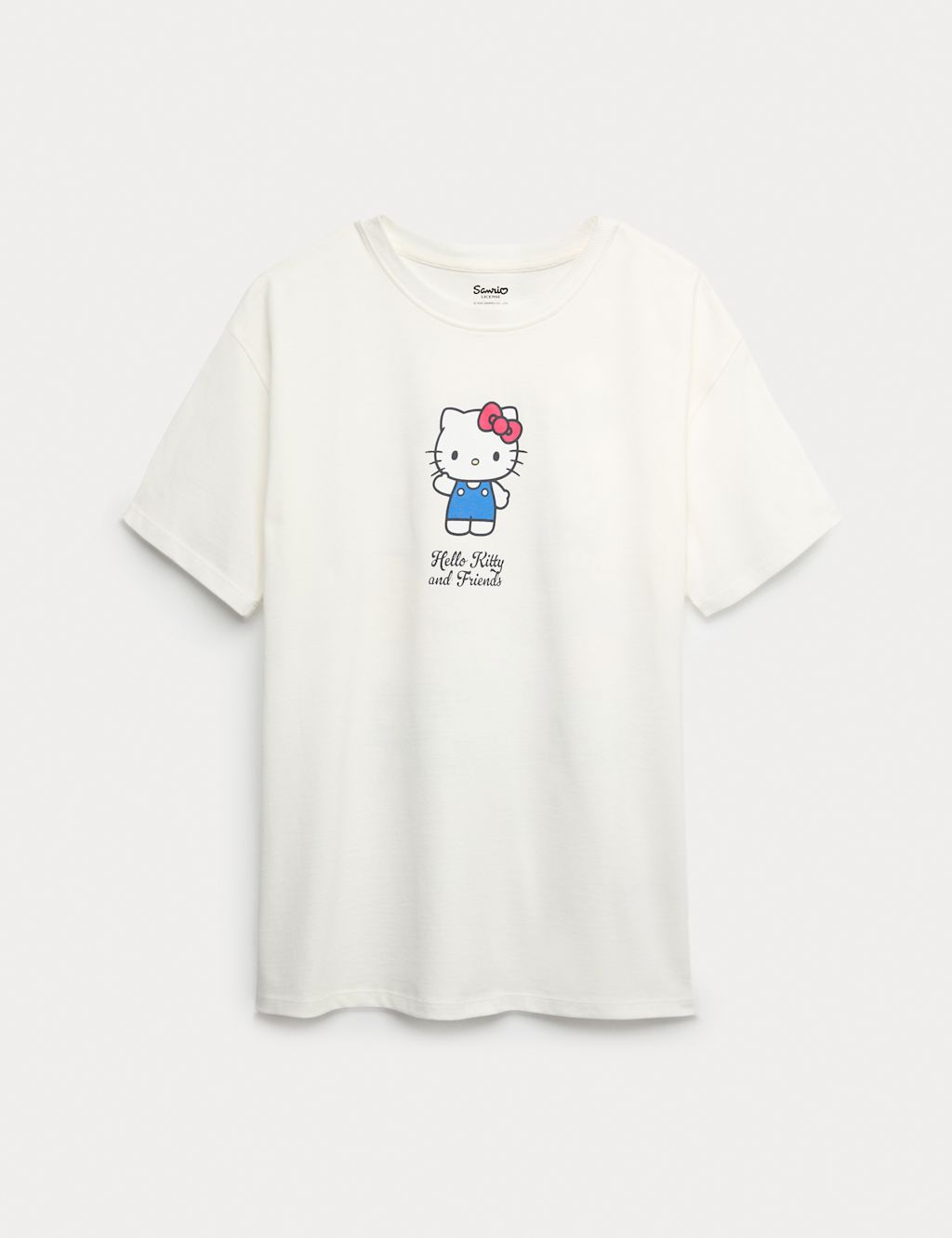 M&S Pure Cotton Hello Kitty™ Graphic T-Shirt (2-16 Yrs) - 14-15 - Ecru Mix, Ecru Mix