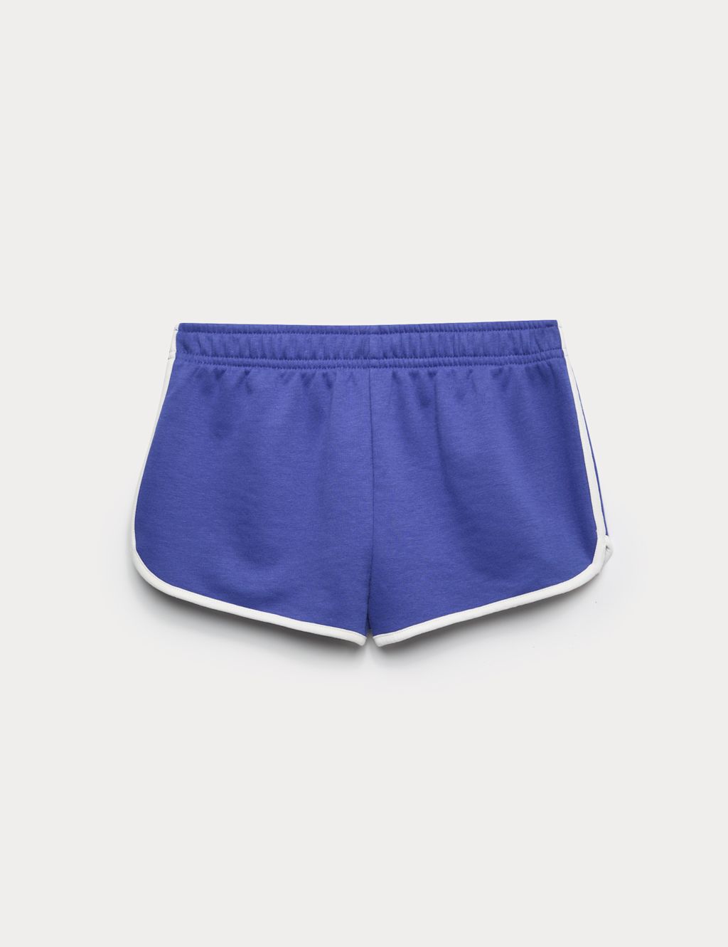 M&S Cotton Rich Runner Shorts (6-16 Yrs) - 10-11 Years - Blue, Blue